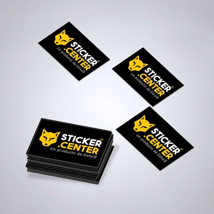 ▷ Stickers con LOGO 【PERSONALIZADO】 a todo Color