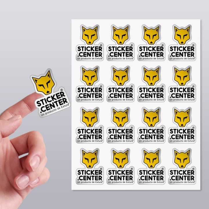 Stickers Espejo METALIZADOS ✌️【con tu LOGOTIPO】
